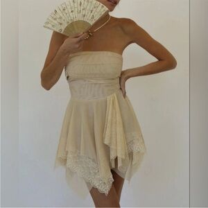 FAIT PAR FOUTCH STRAPLESS MINI DRESS